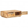 Stolik kawowy, 90x60x29 cm, surowe drewno mango
