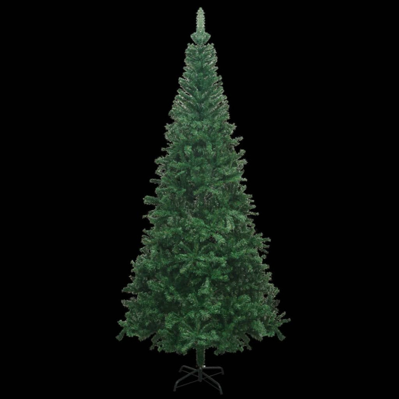 Sztuczna choinka z lampkami i bombkami, L, 240 cm, zielona