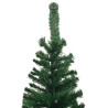 Sztuczna choinka z lampkami i bombkami, L, 240 cm, zielona