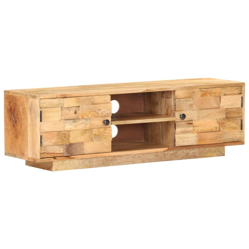 Szafka pod TV, 116x30x35 cm, lite drewno mango