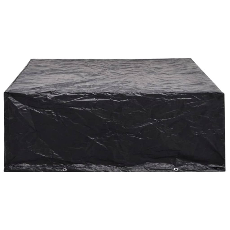 Pokrowce na meble ogrodowe, 2 szt., 8 oczek, 250x210x90 cm