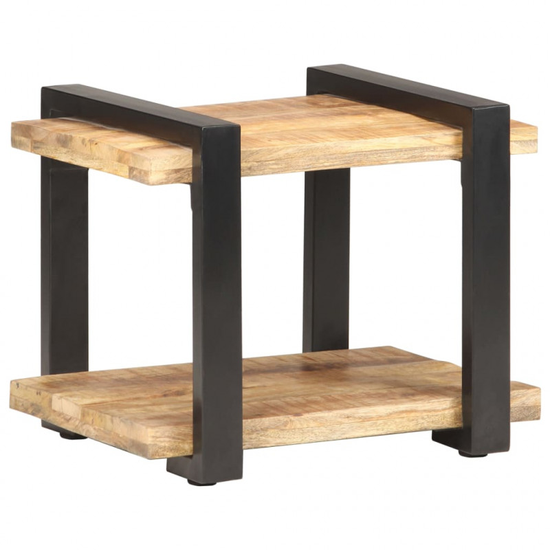 Szafka nocna, 50x40x40 cm, surowe drewno mango