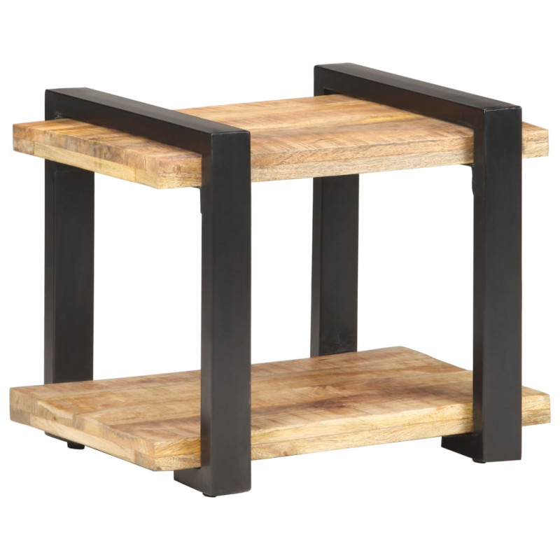 Szafka nocna, 50x40x40 cm, surowe drewno mango