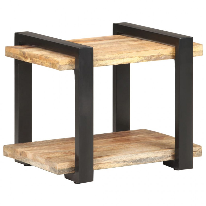 Szafka nocna, 50x40x40 cm, surowe drewno mango