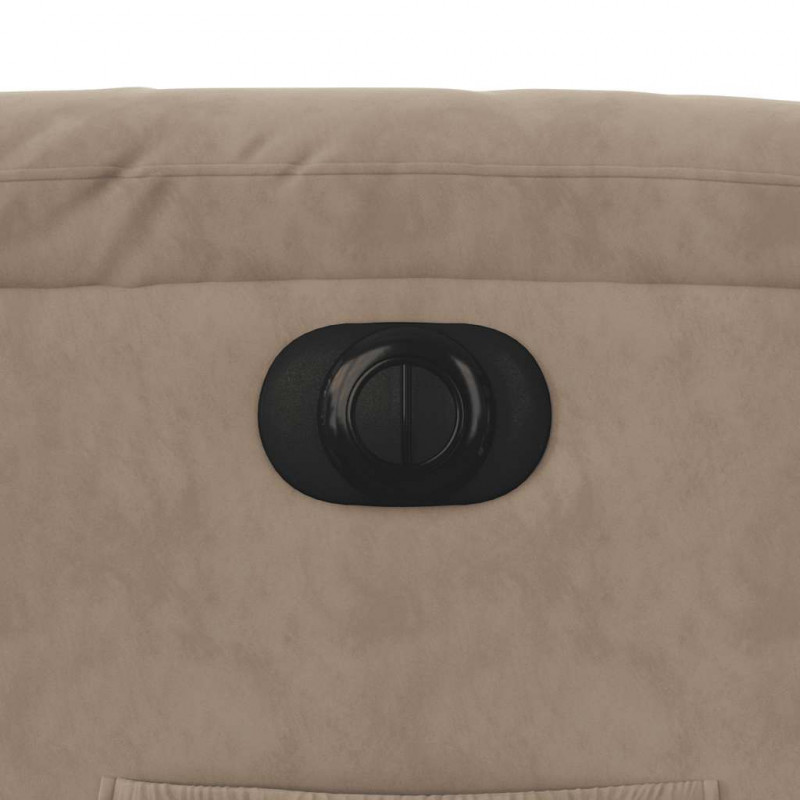 Podnoszony fotel rozkładany, taupe, mikrofibra