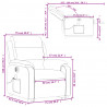 Podnoszony fotel masujący, elektryczny, rozkładany, czerwony