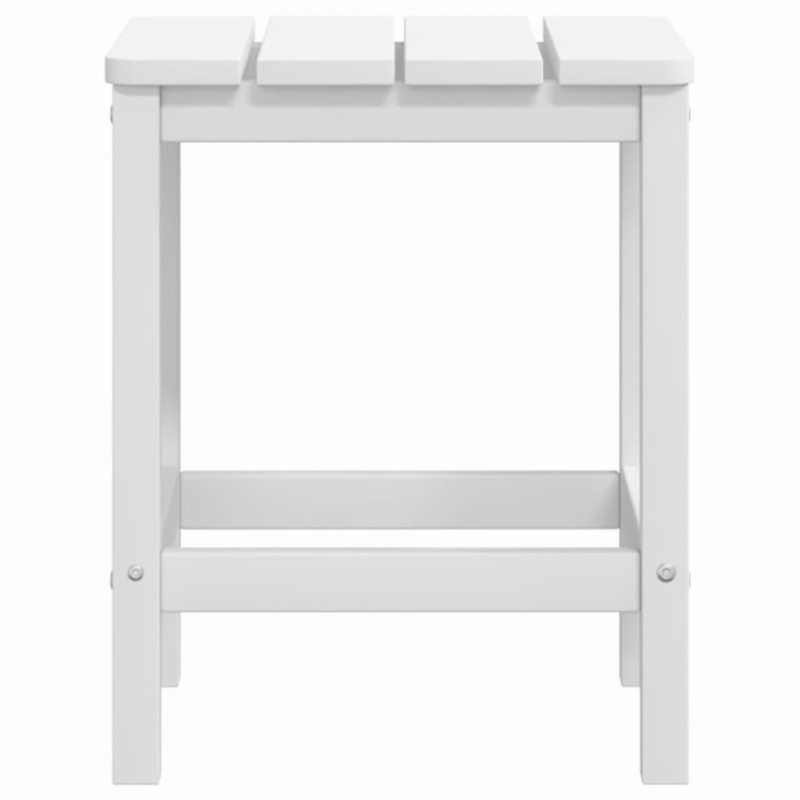 Krzesła ogrodowe Adirondack ze stolikiem, HDPE, białe