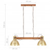 Industrialna lampa wisząca, 25 W, mosiężna, 109 cm, E27