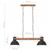 Industrialna lampa wisząca, 25 W, czarna, 109 cm, E27