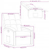 Fotel rozkładany, jasnoszary, tkanina