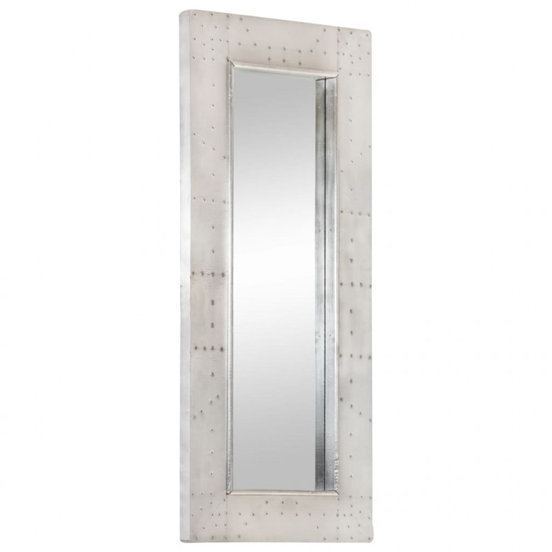 Lustro ścienne w stylu Aviator, 110x50 cm, metalowe
