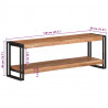 Szafka pod TV, 120x30x40 cm, lite drewno akacjowe