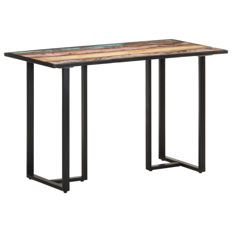 Stół jadalniany, 120 cm, lite drewno z odzysku