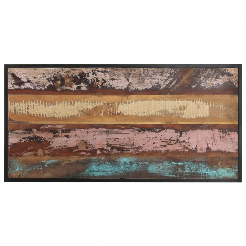Stół jadalniany, 120 cm, lite drewno z odzysku