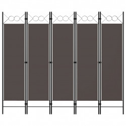 Parawan 5-panelowy, antracytowy, 200 x 180 cm