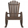 Krzesła bujane Adirondack, 2 szt., lite drewno jodłowe