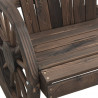 Krzesła bujane Adirondack, 2 szt., lite drewno jodłowe