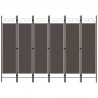 Parawan 6-panelowy, antracytowy, 240 x 180 cm