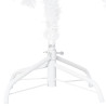 Sztuczna choinka z lampkami i bombkami, biała, 120 cm, PVC