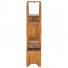 Szafka z półką yin yang, 100x26x112 cm, lite drewno tekowe