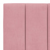 Rama łóżka bez materaca, Hanko, różowa, 100x200 cm, aksamitna