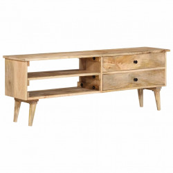 Szafka pod telewizor, 140x30x50 cm, lite drewno mango