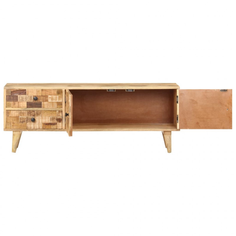 Szafka pod TV, 120 x 30 x 45 cm, lite drewno mango