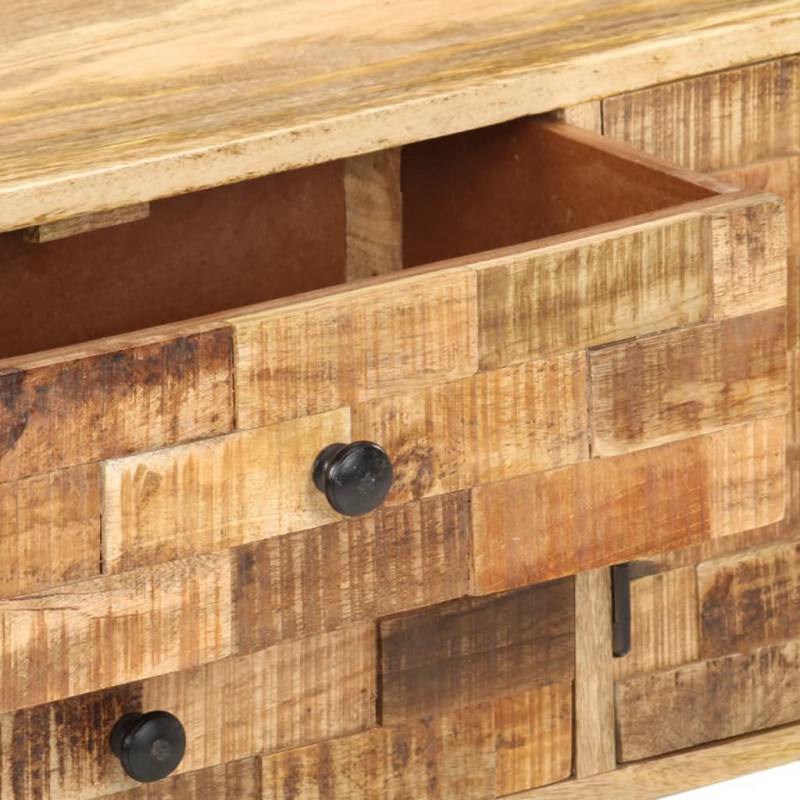 Szafka pod TV, 120 x 30 x 45 cm, lite drewno mango