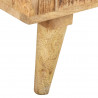 Szafka pod TV, 120 x 30 x 45 cm, lite drewno mango