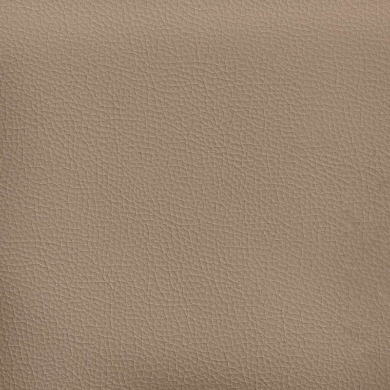 Rama łóżka z zagłówkiem, cappuccino, 100x200 cm, sztuczna skóra
