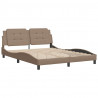 Rama łóżka bez materaca, Zadar, cappuccino, 160x200 cm, sztuczna skóra