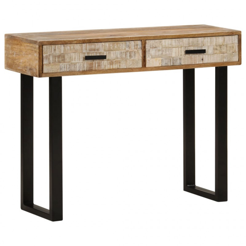 Stolik konsolowy, 100x30x75 cm, lite drewno mango