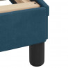 Łóżko z materacem, niebieskie, 80x200 cm, aksamitne