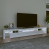 Szafka pod TV z oświetleniem LED, biała, 260x36,5x40 cm