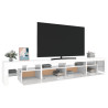 Szafka pod TV z oświetleniem LED, biała, 260x36,5x40 cm