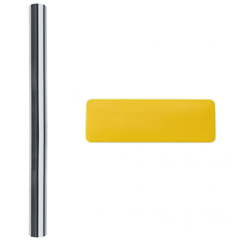 Folie okienne, odblaskowe, 5 szt., srebrne, PVC