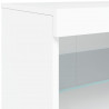 Szafka z oświetleniem LED, biała, 181,5x37x67 cm