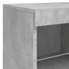 Szafka z oświetleniem LED, szarość betonu, 202x37x67 cm