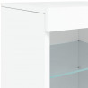Szafka z oświetleniem LED, biała, 162x37x67 cm