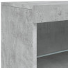 Szafka z oświetleniem LED, szarość betonu, 123x37x67 cm