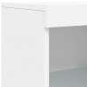 Szafka z oświetleniem LED, biała, 162x37x100 cm