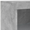 Szafka z oświetleniem LED, szarość betonu, 162x37x100 cm
