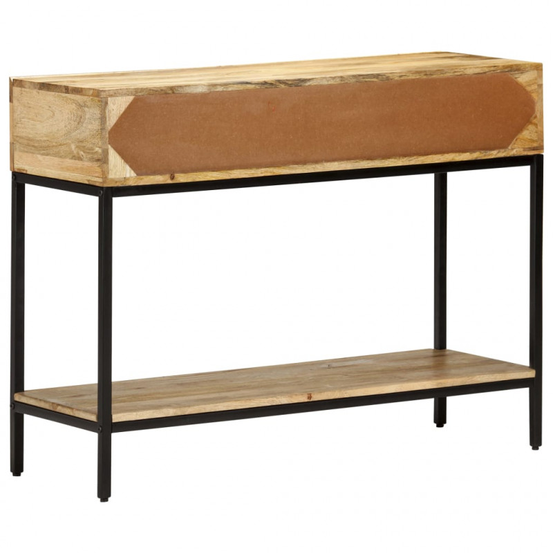 Stolik konsola, 100 x 35 x 76 cm, lite drewno mango