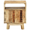 Stolik nocny, 40x30x50 cm, surowe drewno mango
