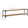 Szafka pod TV, 150x30x40 cm, lite drewno mango