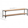 Szafka pod TV, 150x30x40 cm, lite drewno akacjowe