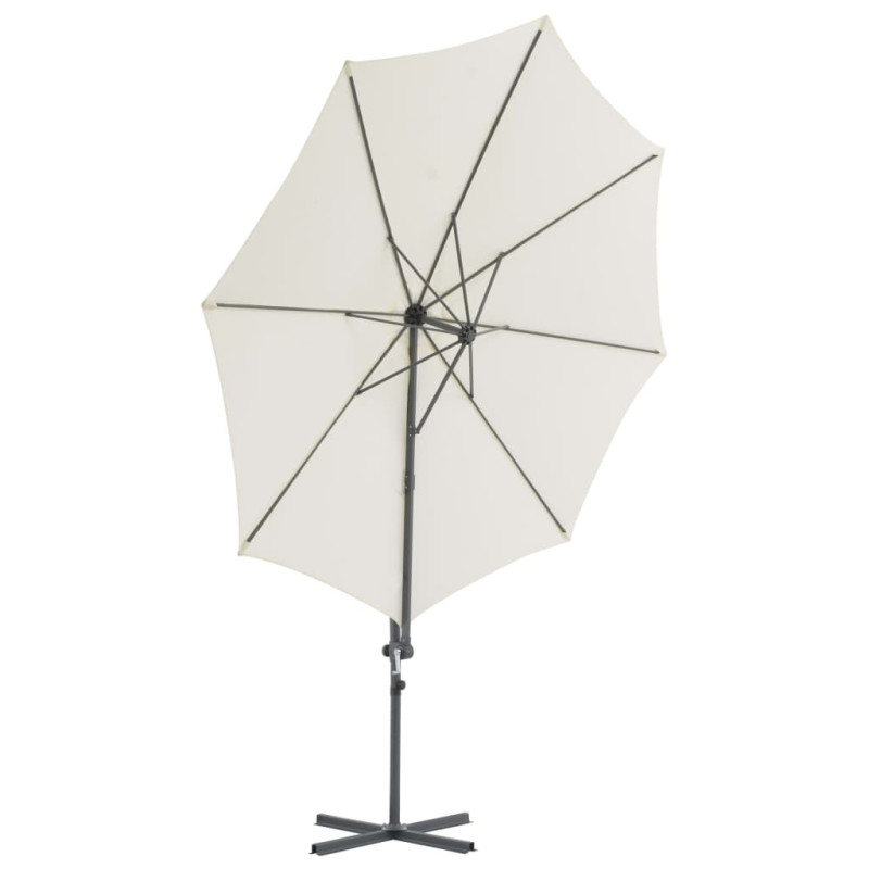 Parasol ogrodowy z przenośną podstawą, piaskowy