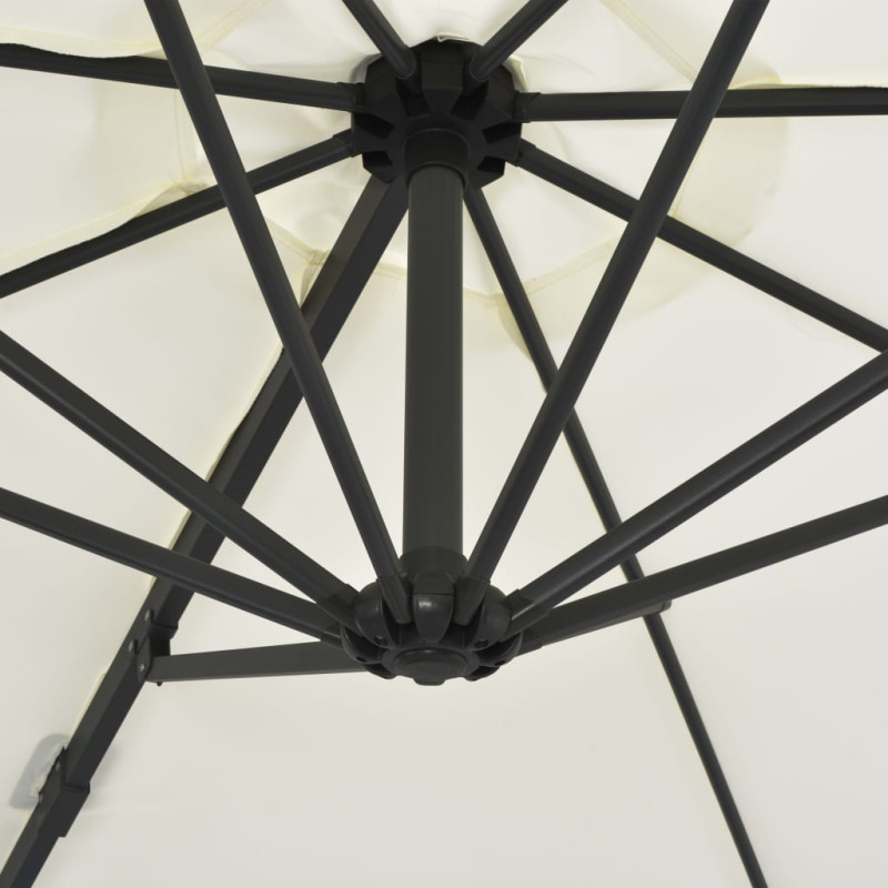 Parasol ogrodowy z przenośną podstawą, piaskowy