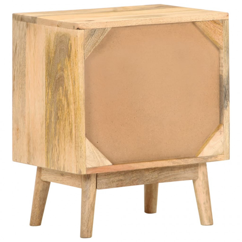 Szafka nocna, 40x30x50 cm, lite drewno mango