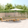 6-cz. zestaw wypoczynkowy do ogrodu, z poduszkami, akacjowy